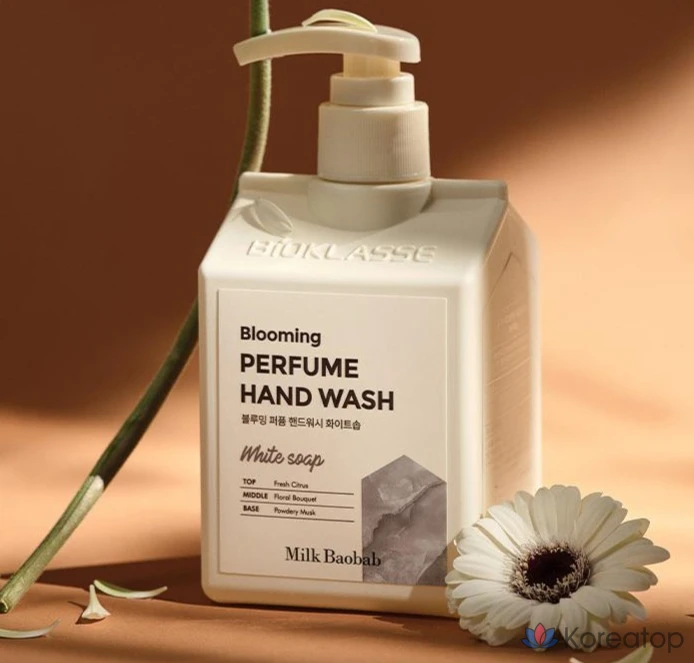 Жидкое мыло для рук Milk Baobab Blooming Perfume Hand Wash White Soap, 250 мл, 1 шт.