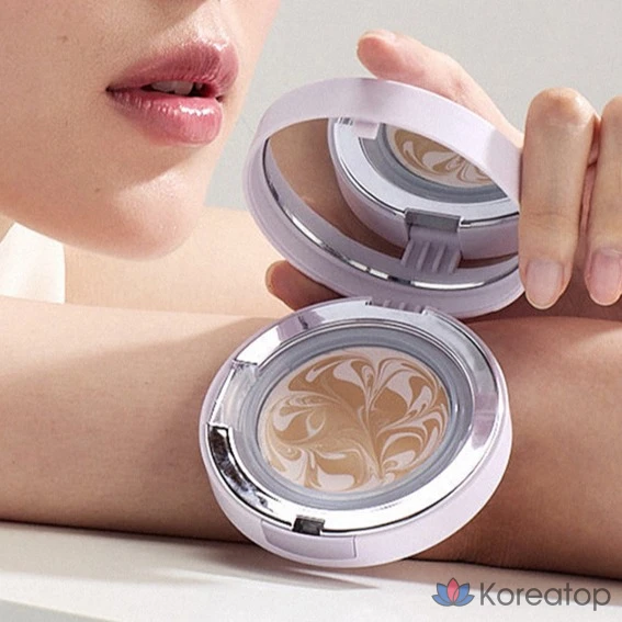 Кушон AGE 20S Diorigin Essence Pact, оттенок 21 Lavender Latte, 12.5 г + 12.5 г, 1 шт., фото 6