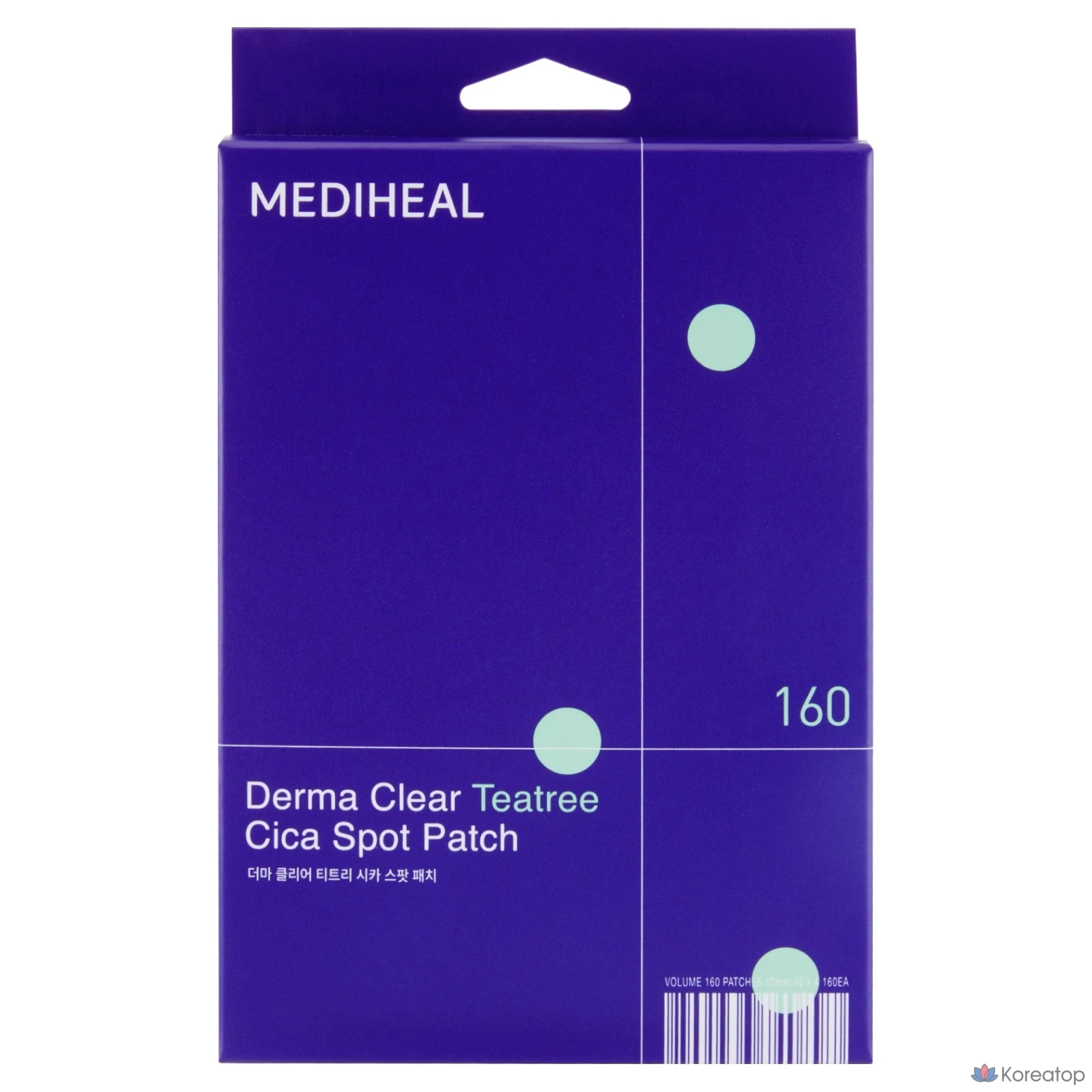 Патчи для лица MEDIHEAL Derma Clear Tea Tree Cica Spot Patch, 160 шт.