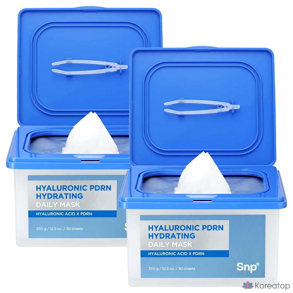 Тканевая маска для лица SNP Hyaluronic Acid PDRN Moisture Daily Mask, 60 шт.