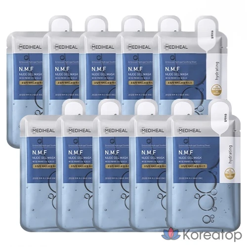 Тканевая маска для лица MEDIHEAL NMF Nude Gel Mask, 10 шт.