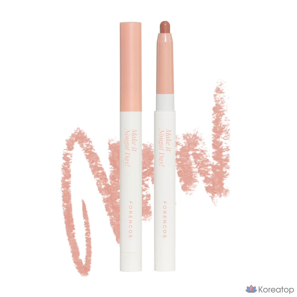 Карандаш для губ Forencos Nuga Hyd & Fit Lip Pencil, оттенок 01 Plain Nuga, 0.8 г, 1 шт.