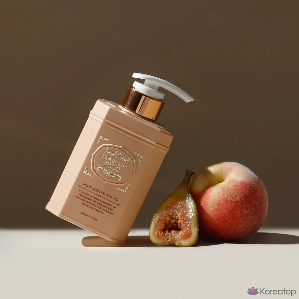 Гель для душа TEABLESS Perfume Body Wash Oolong Tea Fig Peach, 500 г, 1 шт.