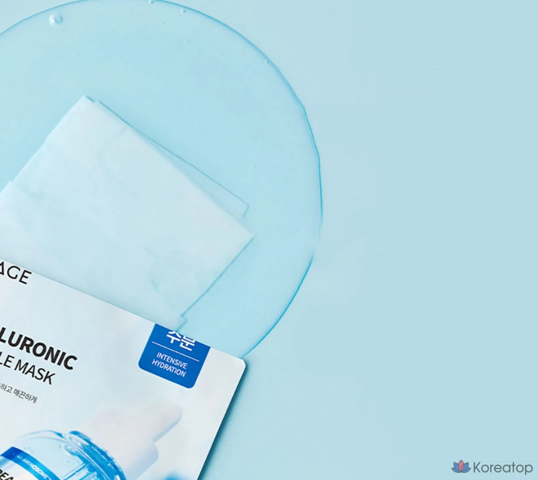 Тканевая маска для лица WELLAGE Real Hyaluronic Blue Ampoule Mask, 30 шт., фото 3