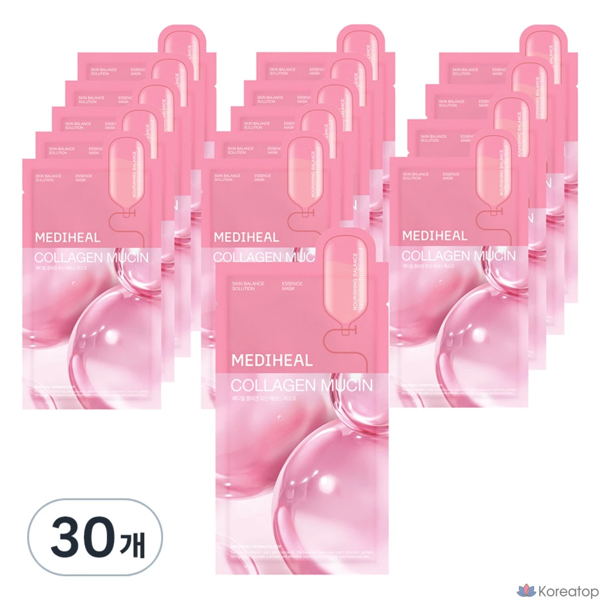 Тканевая маска для лица MEDIHEAL Collagen Mucin Essence Mask, 20 мл, 30 шт.