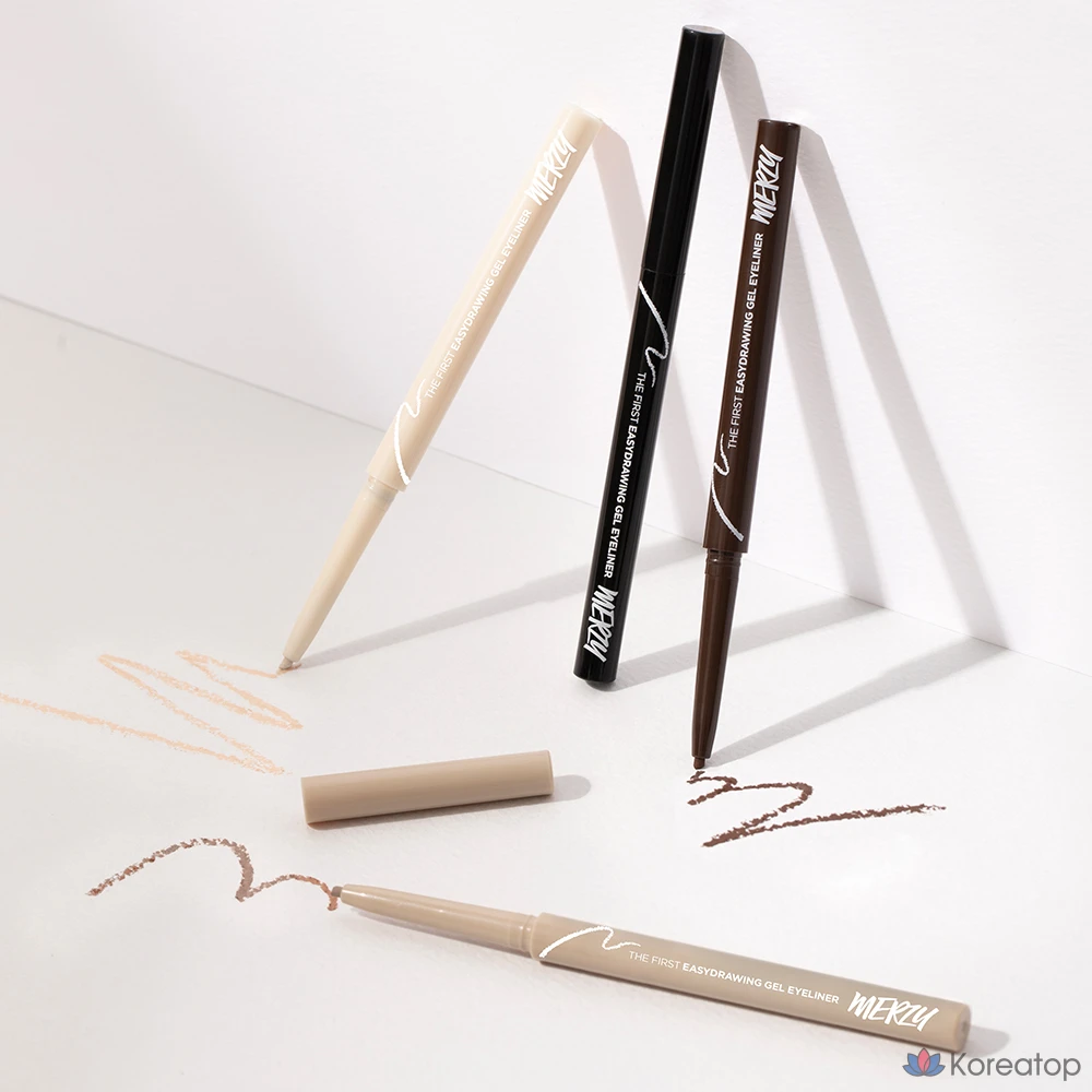 Гель-лайнер для глаз MERZY The First Easy Drawing Gel Eyeliner, оттенок EG6 Pecan, 0.14 г, 1 шт.