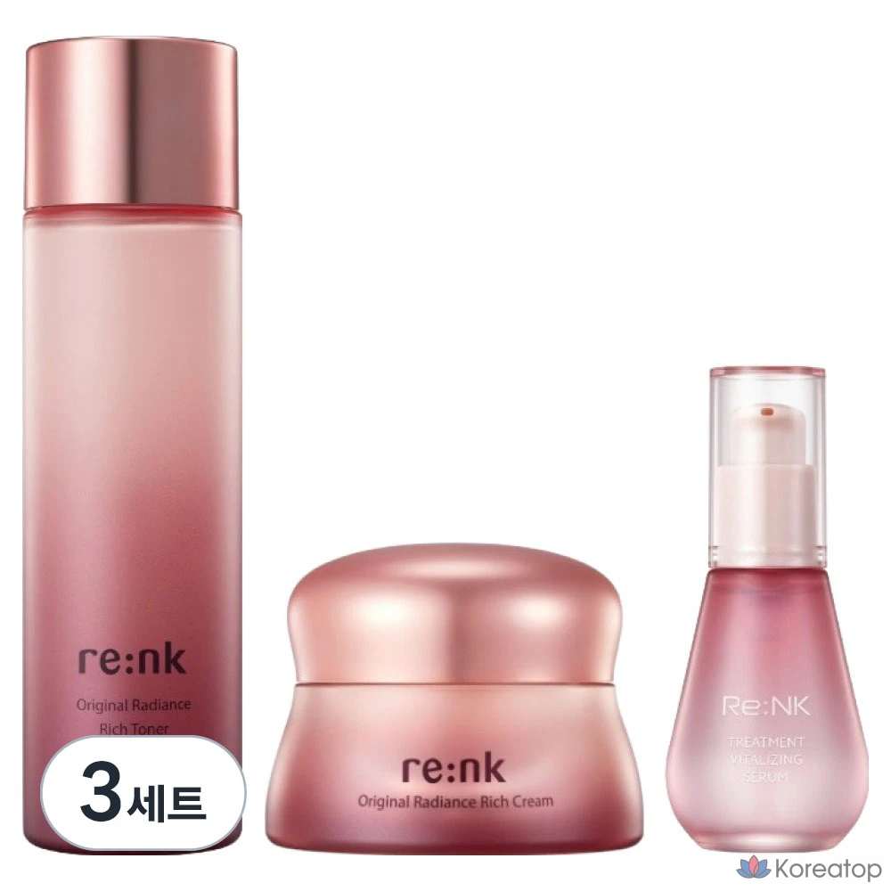 Набор для ухода Re:Nk Original Radiance Rich Cream, 3 шт.