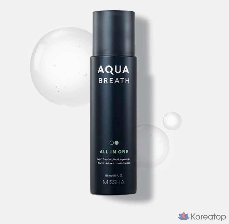 Крем для лица Missha For Men Aqua Bress All-in-one, 195 г, 1 шт.