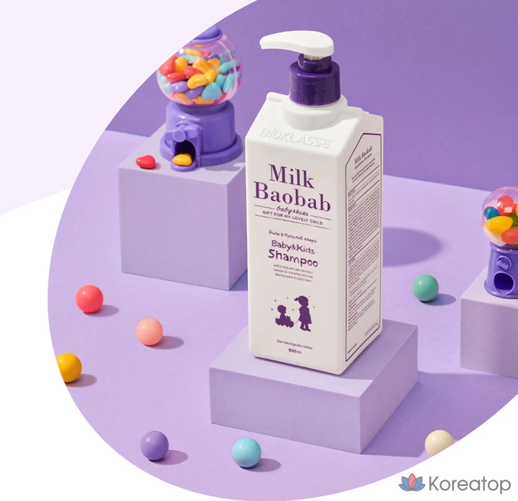 Набор для ухода Milk Baobab Baby & Kids Shampoo + Wash, 500 мл, 1 шт.