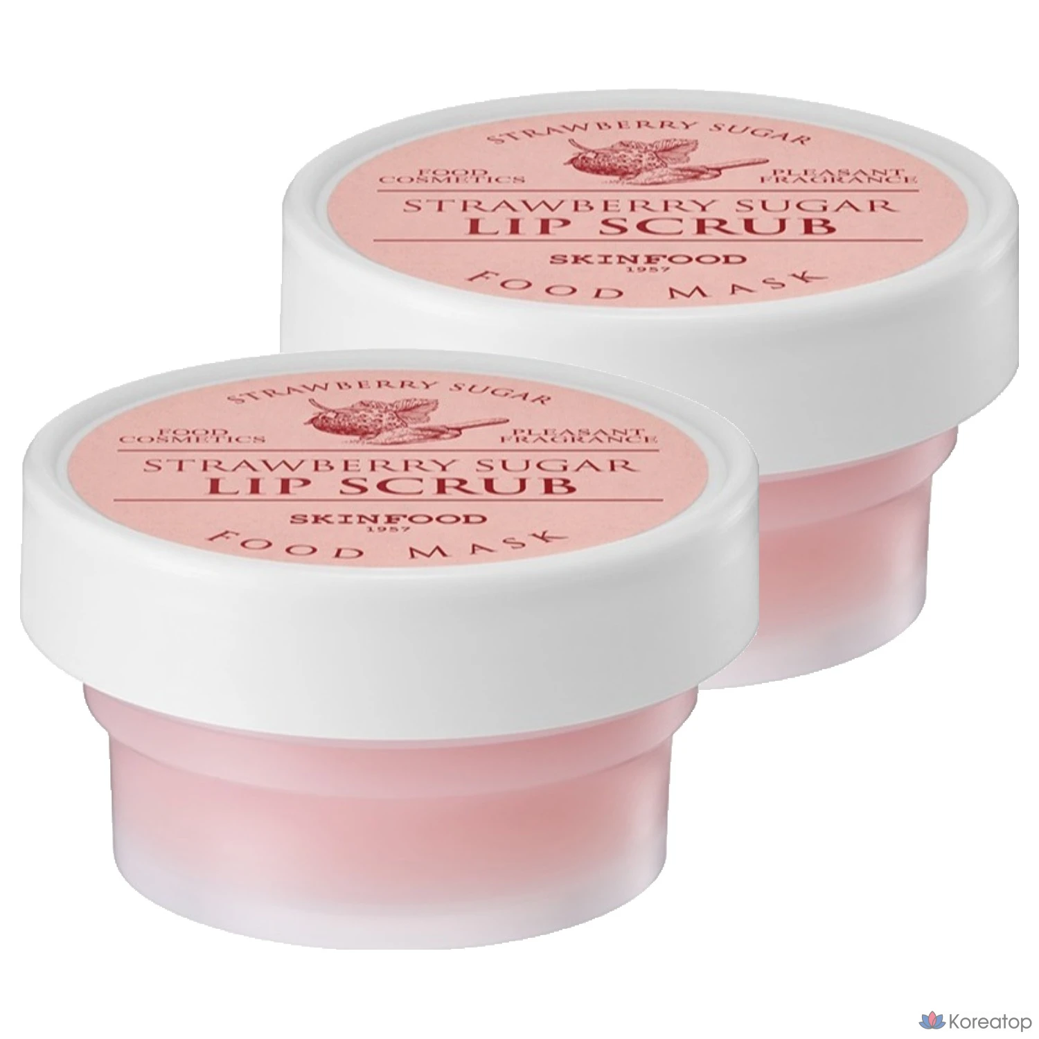 Скраб для губ Skinfood Strawberry Sugar Food Mask Lip Scrub, 21 г, 2 шт.