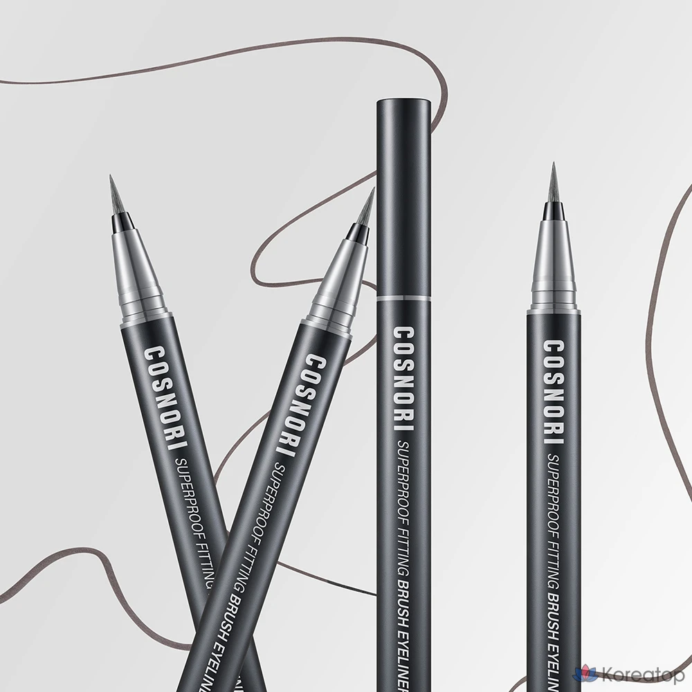 Айлайнер-кисть Cosnori Superproof Fitting Brush Eyeliner, оттенок 04 Ash Gray, 0.6 г, 1 шт., фото 2