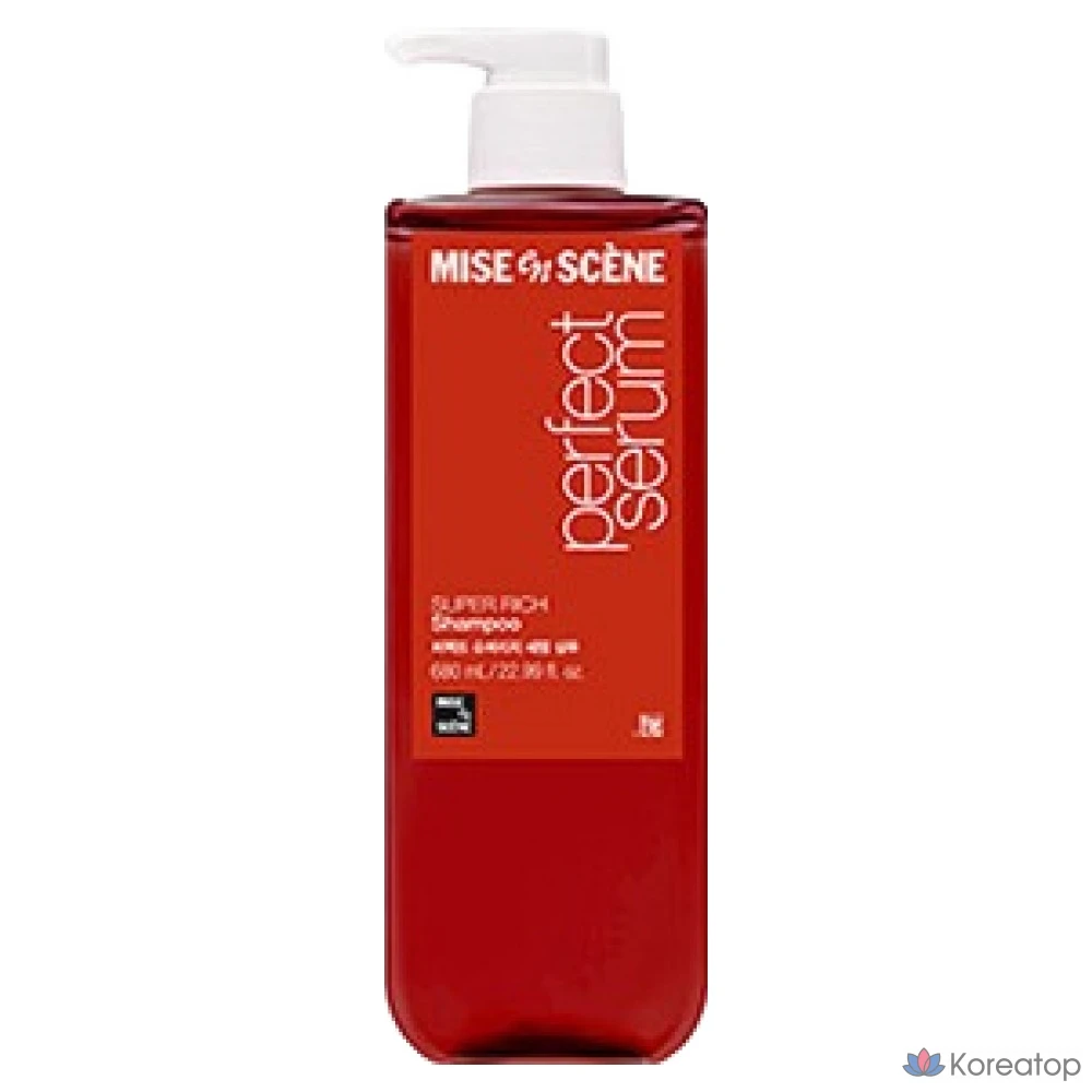 Шампунь Mise en Scene Perfect Super Rich Serum для интенсивно поврежденных волос, аромат Floral Musk, 900 мл, 1 шт., фото 5