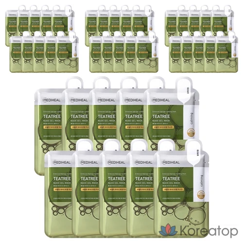 Тканевая маска для лица MEDIHEAL Tea Tree Nude Gel Mask, 40 шт.