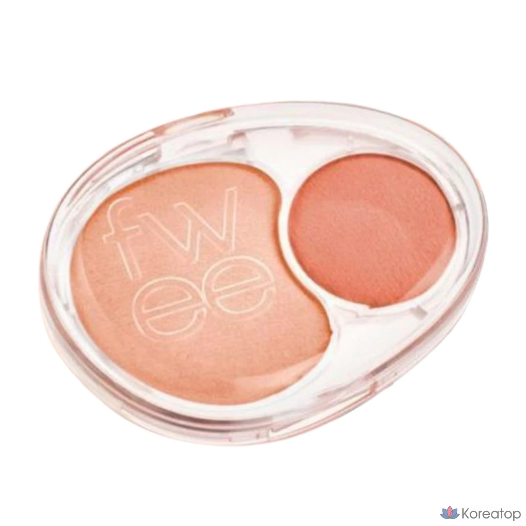 Блендер для румян fwee Mellow Dual Blusher, оттенок Fall in Highkey, 1 шт., фото 6