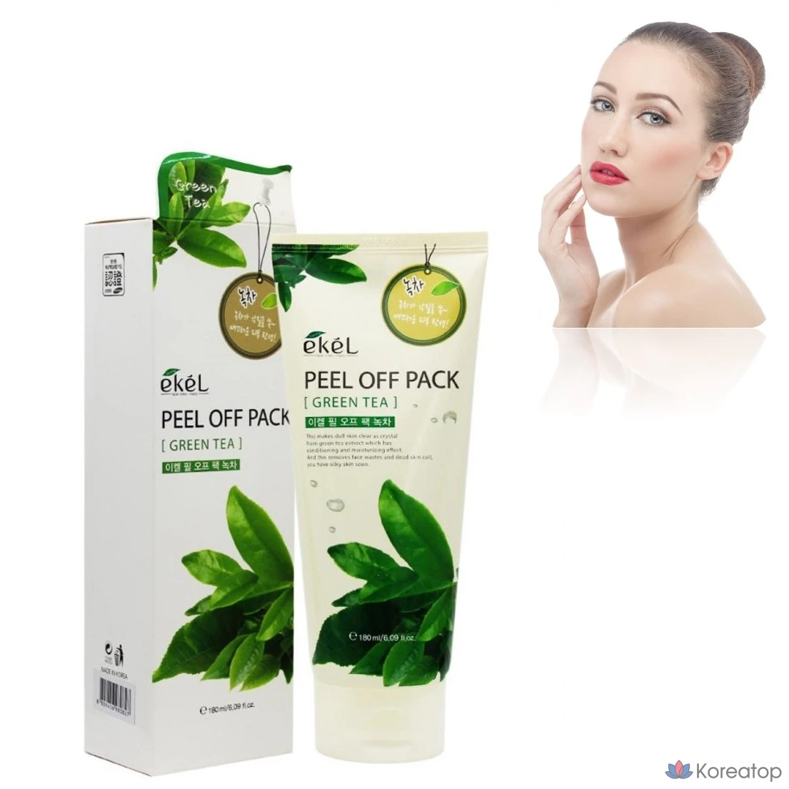 Пилинг-скраб Ekel Green Tea Solid Pack, 1 шт., фото 3