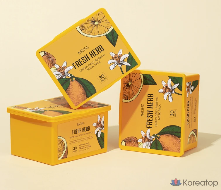 Тканевая маска для лица NACIFIC Fresh Herb Origin Daily Re-Verse Mask, 60 шт., фото 3