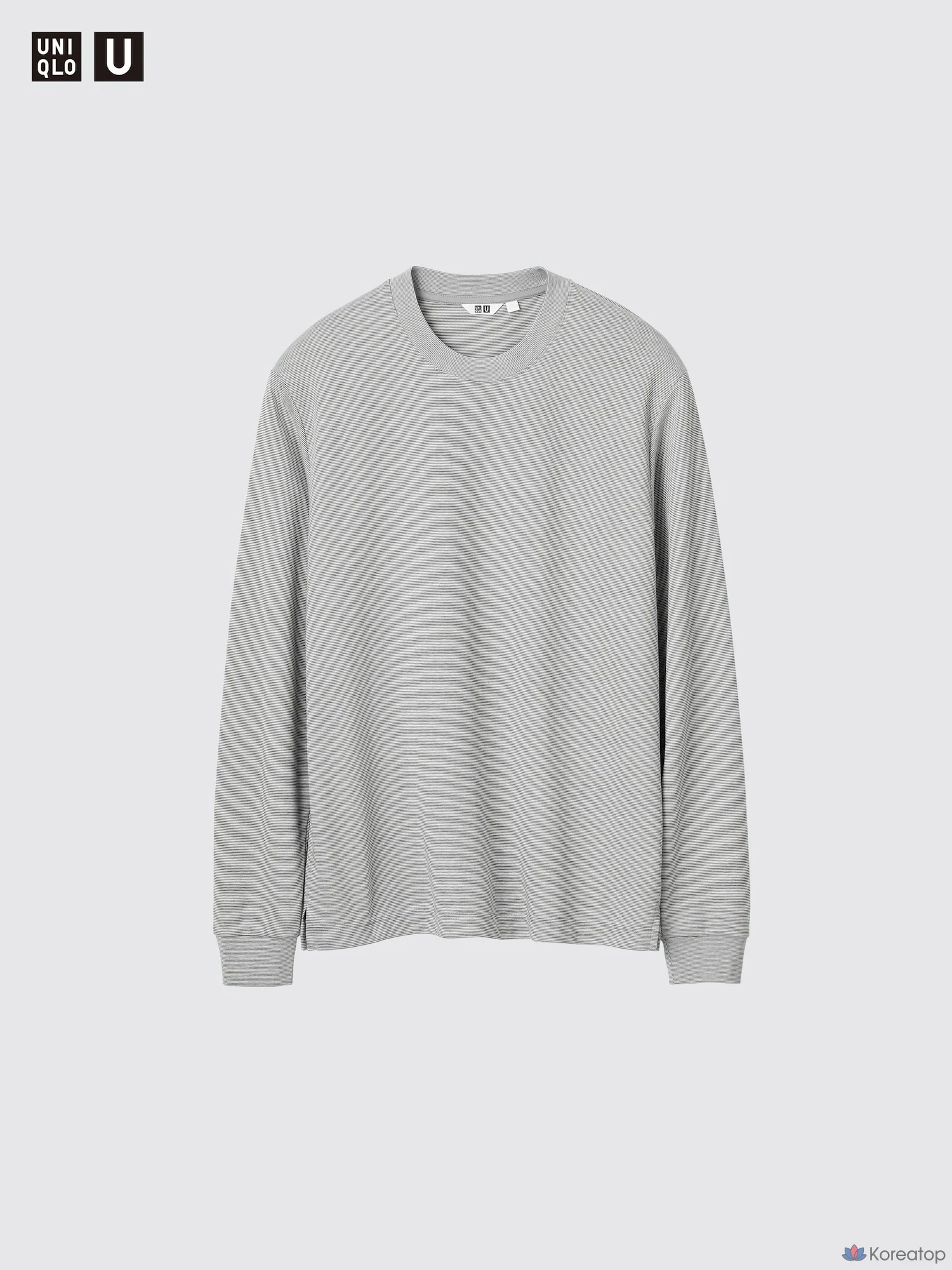 Футболка Uniqlo AIRism Cotton Striped Long Sleeve