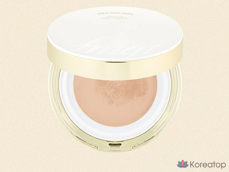 Кушон FMGT Gold Collagen Ampoule Mesh Cushion Refill, оттенок 203 Natural Beige, 13 г, 1 шт., фото 3