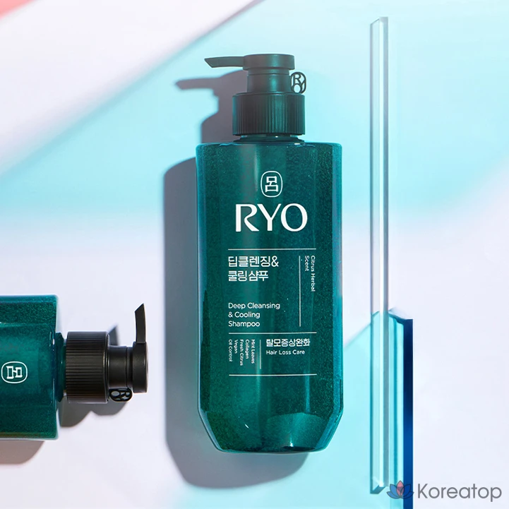 Шампунь Ryo Cheong-a Deep Cleansing &amp; Cooling Anti-Hair Loss Shampoo, аромат Citrus, 480 мл, 1 шт.