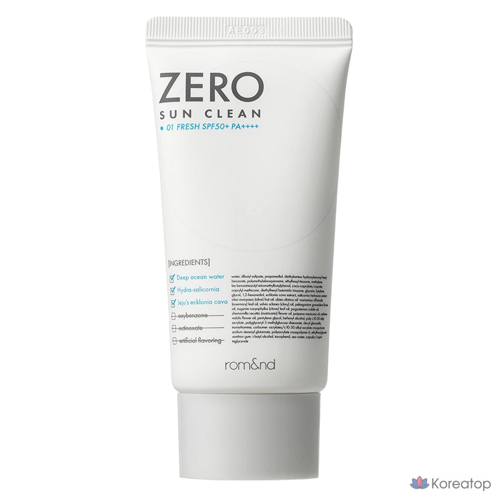 Солнцезащитный крем ROM&amp;ND Zero Sun Clean, оттенок 01 Fresh, 50 мл, 1 шт.