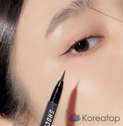 Подводка для глаз Tony Moly The Shocking Vegan Liner Super Fixing, оттенок 01 Black, 1 шт.