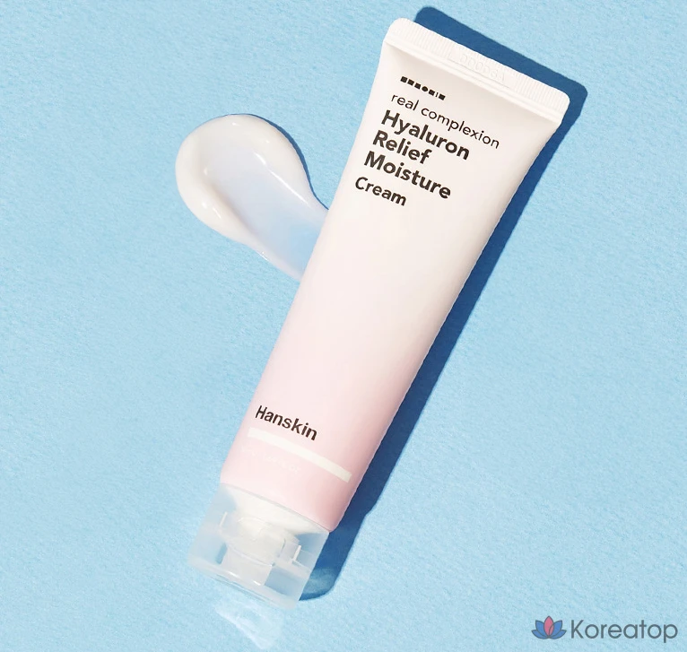 Крем для лица HANSKIN Real Complexion Hyaluron Relief Moisture Cream, 50 мл, 1 шт.