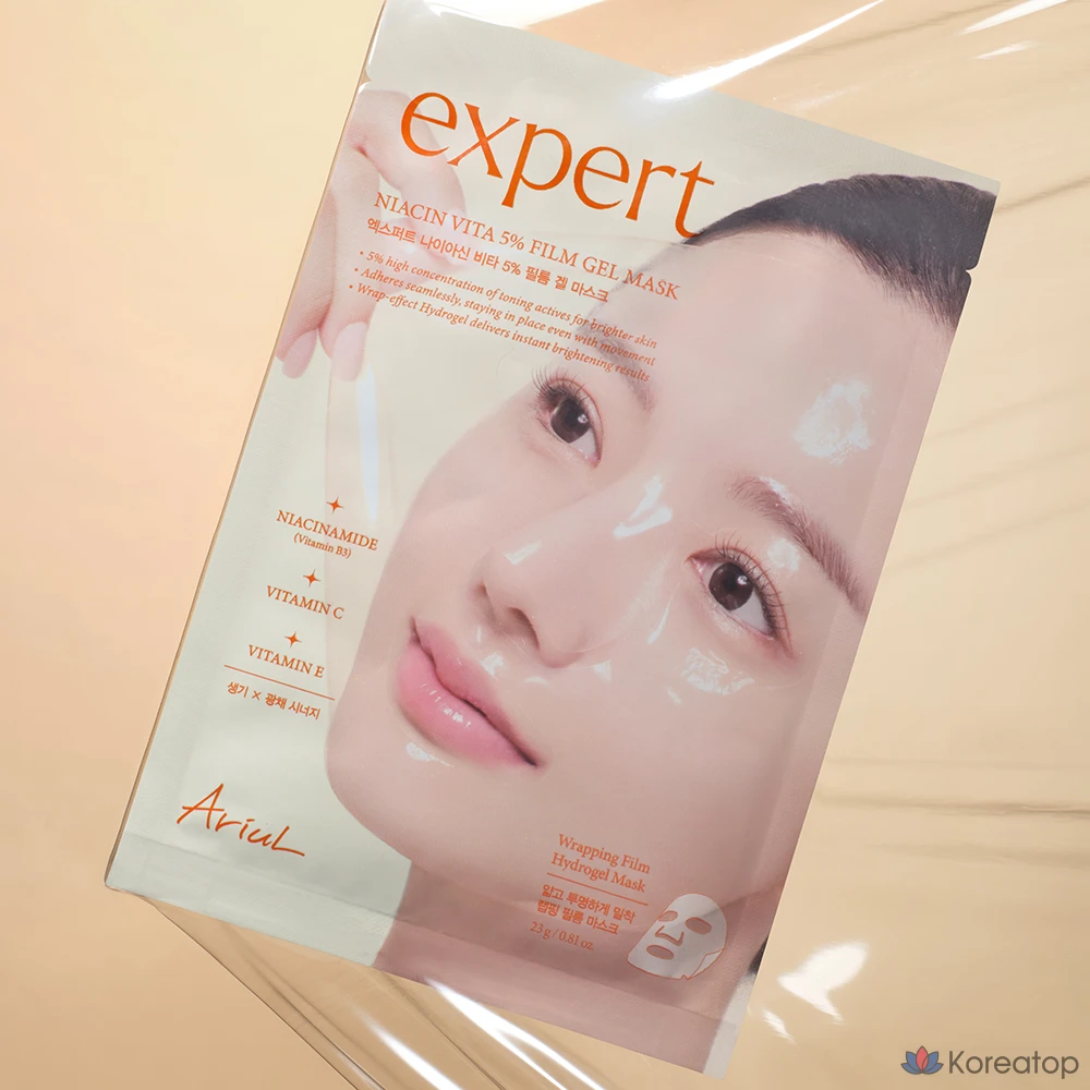 Тканевая маска для лица Ariul Expert Niacin Vita 5% Film Gel Mask, 4 шт., фото 4