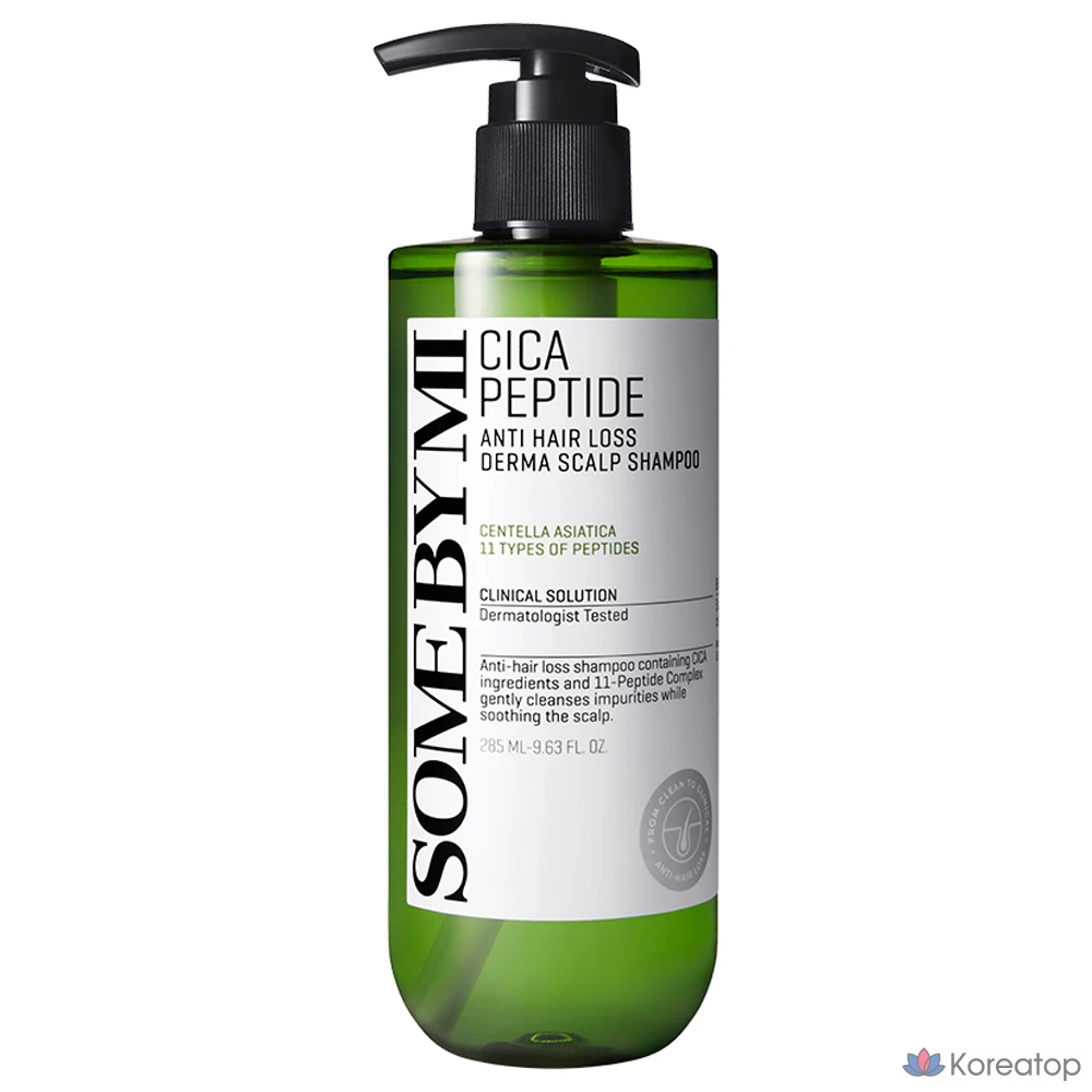 Шампунь для волос и кожи головы Some By Mi Cica Peptide Anti Hair Loss Derma Scalp Shampoo, 285 мл, 1 шт.