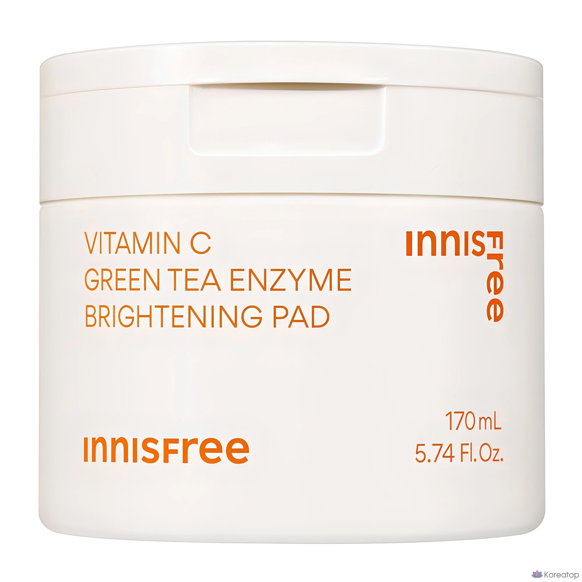 Тонер-пэды Innisfree Vitamin C Green Tea Enzyme Tone-up Pad, 170 мл, 60 шт.