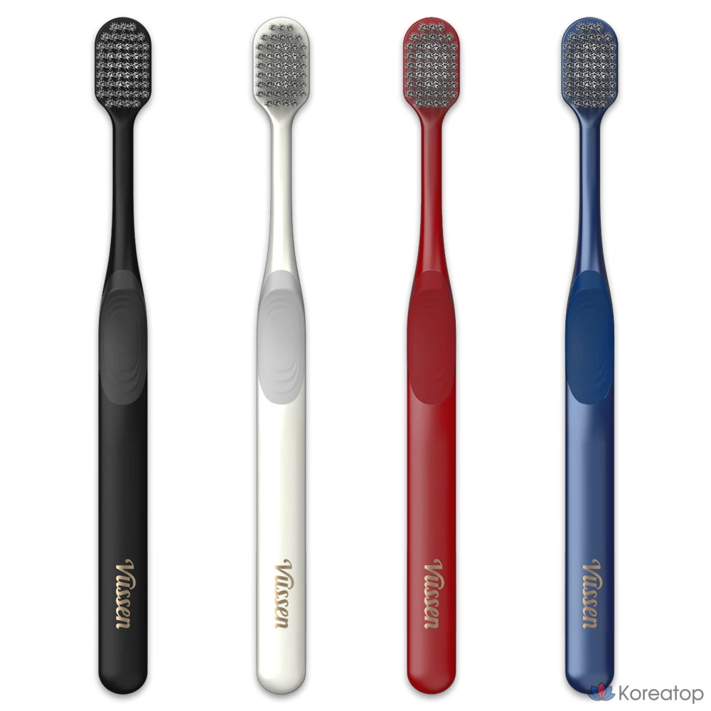 Набор для ухода Vussen Osstem Toothpaste Toothbrush 2&2 Gift Set (зубная паста C и S по 1 шт., зубная щетка черная и красная по 1 шт., кейс, шоппер), 120 мл, 2 шт., фото 4