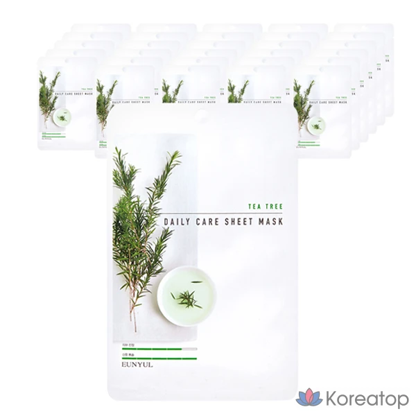 Тканевая маска для лица Eunyul Tea Tree Daily Care Sheet Mask, 30 шт.