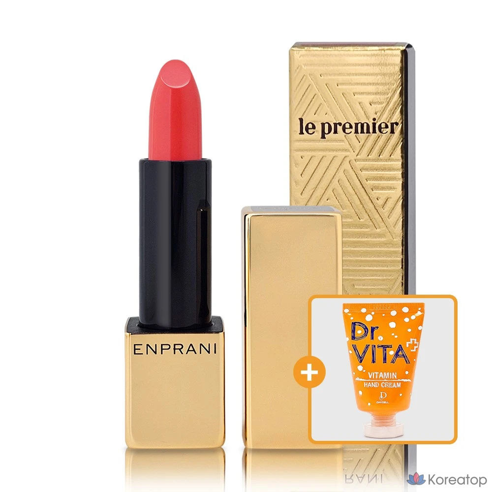 Губная помада Enprani Le Premium Lipstick, оттенок OR21 Orange Peony, 3.4 г, 1 шт.