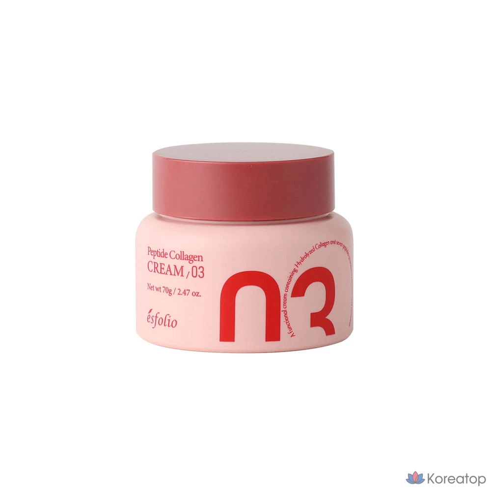 Набор для ухода Esfolio Peptide Collagen 4-piece Set (Toner + Serum + Cream 70 г + Eye Cream 30 г), 1 шт.