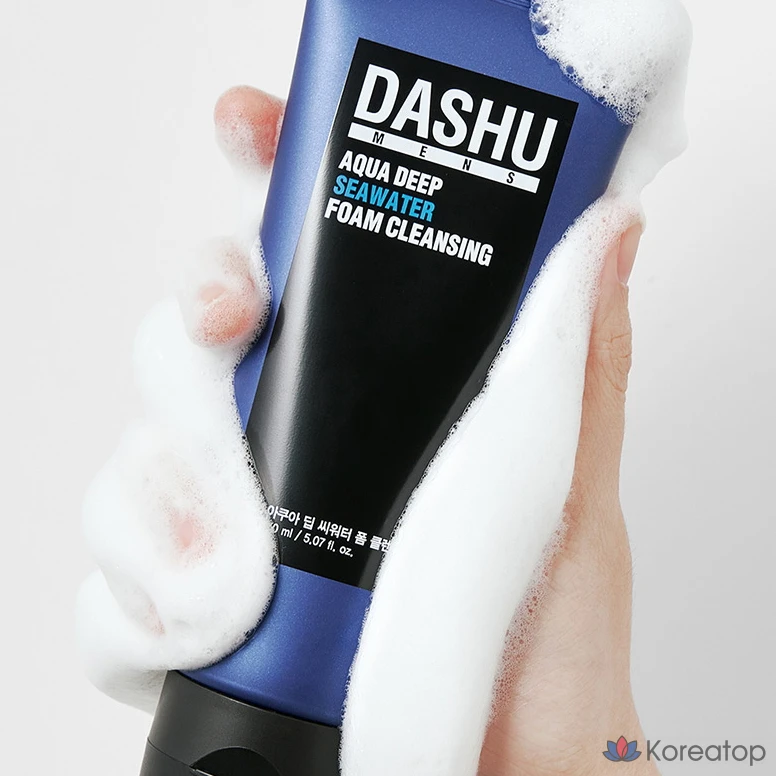 Пенка для умывания DASHU Aqua Deep Sea Water Foam Cleansing, 150 мл, 1 шт., фото 4