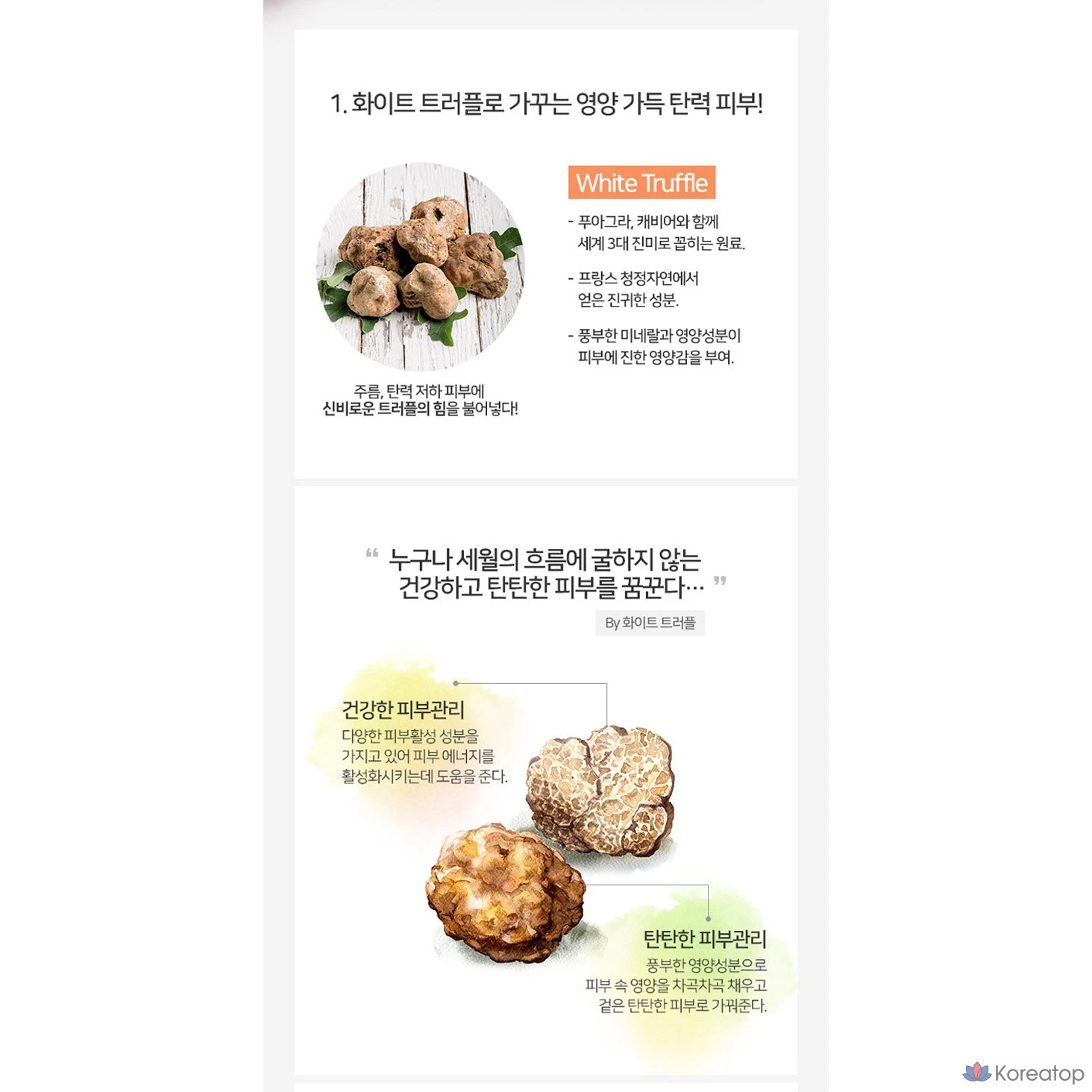 Набор для ухода Coreana Shiny's Vital Solution Plus 5-piece Set + White Truffle Nourishing Cream, 100 мл, 1 шт.