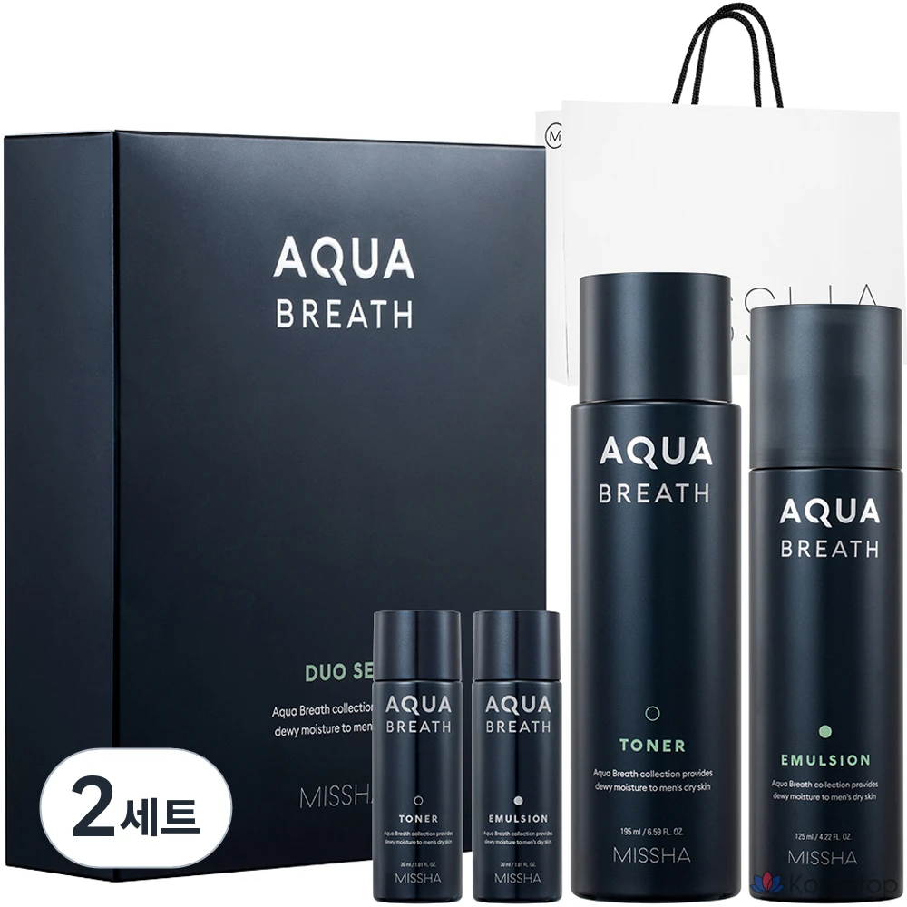 Набор для ухода Missha For Men Aqua Breath 2-piece Set, 2 шт.