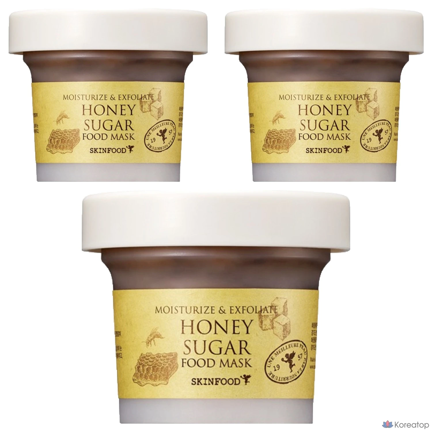 Тканевая маска для лица Skinfood Honey Sugar Food Mask, 120 г, 3 шт.