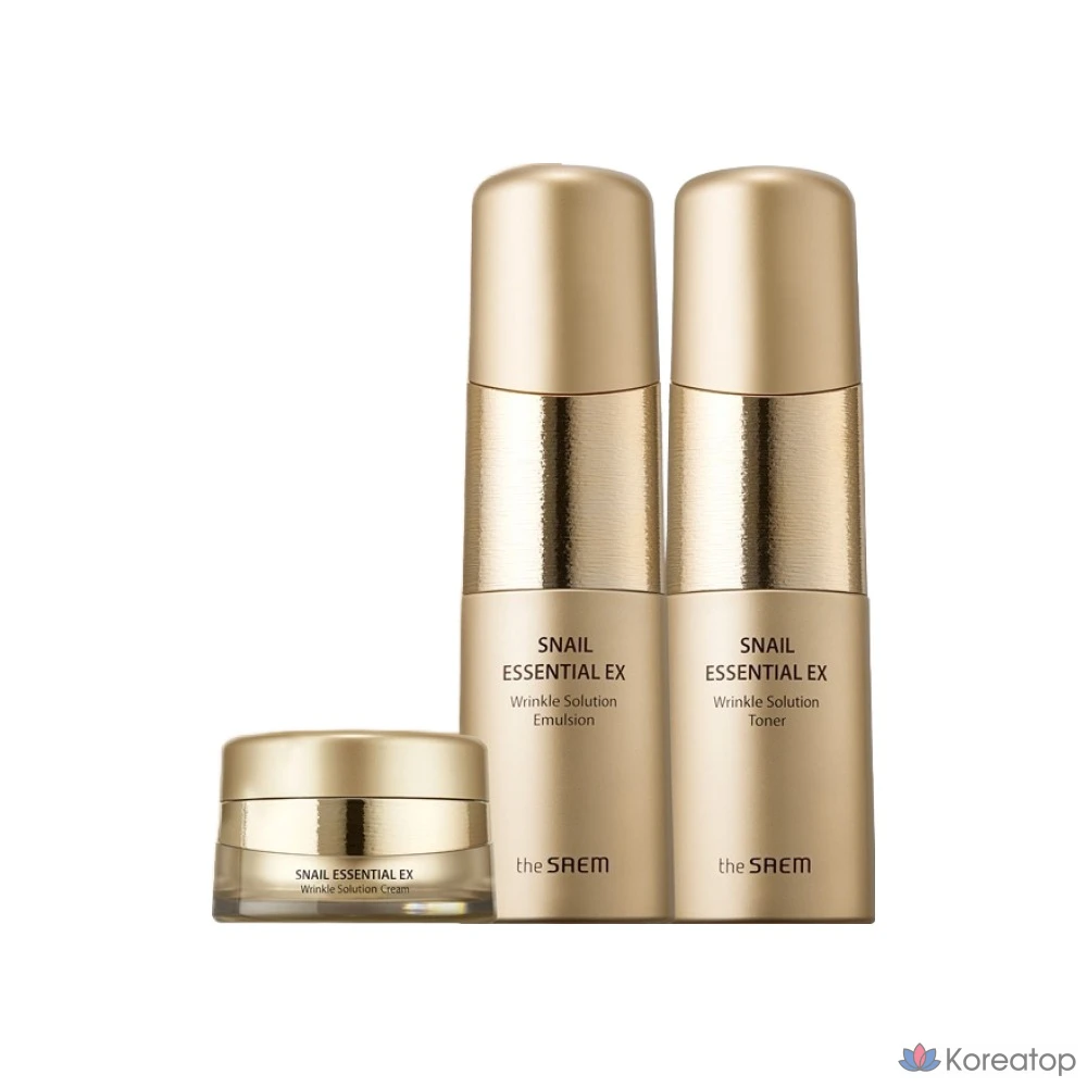 Набор для ухода The Saem Snail Essential EX Wrinkle Solution Skin Care 2-piece Set, 1 шт.