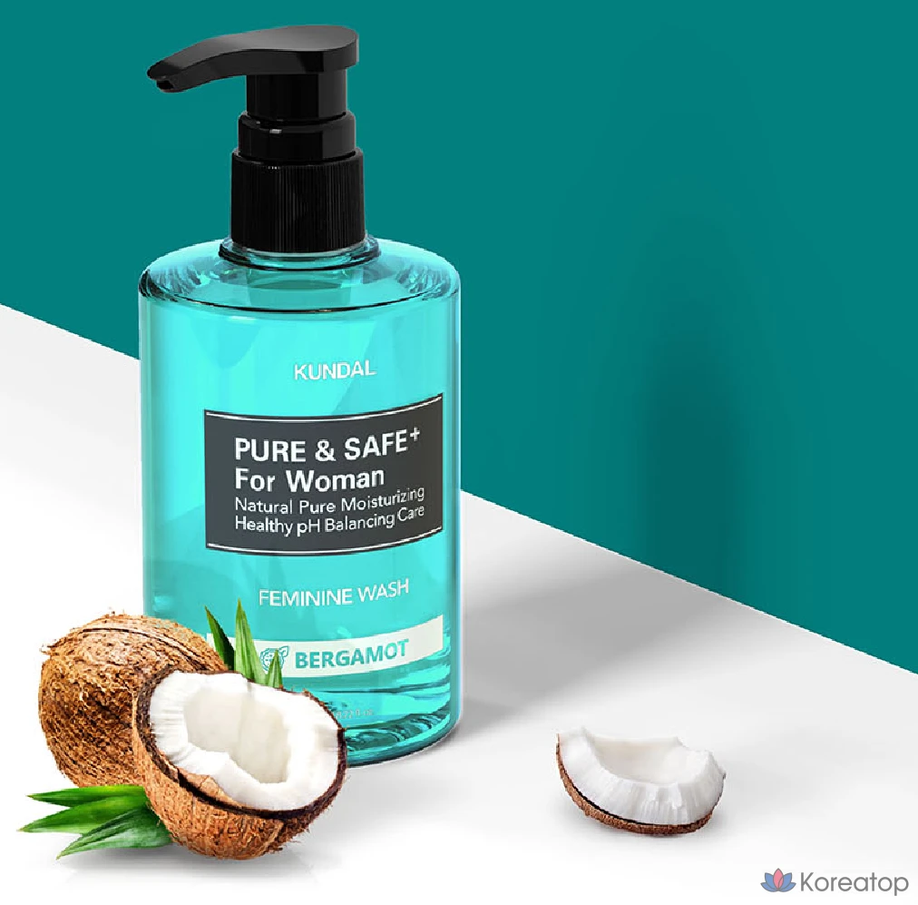 Средство для интимной гигиены Kundal Pure and Safe, аромат бергамота, 300 мл, 1 шт.