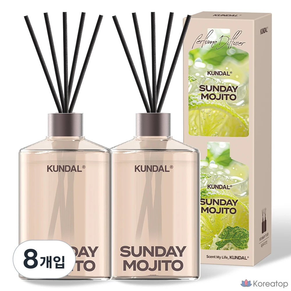 Диффузор для дома Kundal Signature Perfume Diffuser, Sunday Mojito, 500 мл, 8 шт.