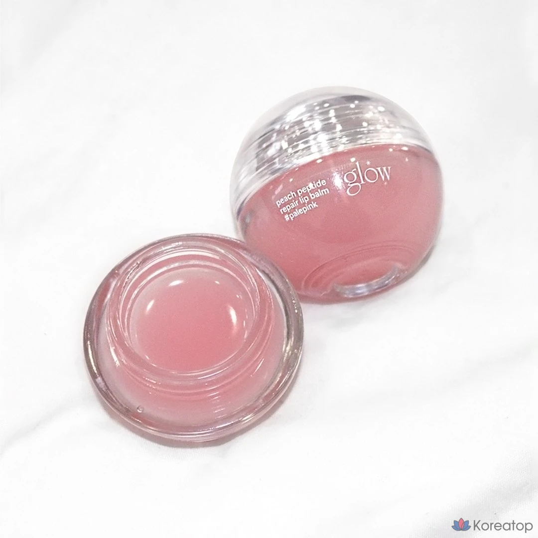 Бальзам для губ Glow Peach Peptide Lip Balm, оттенок Pale Pink, 8 г, 1 шт., фото 3