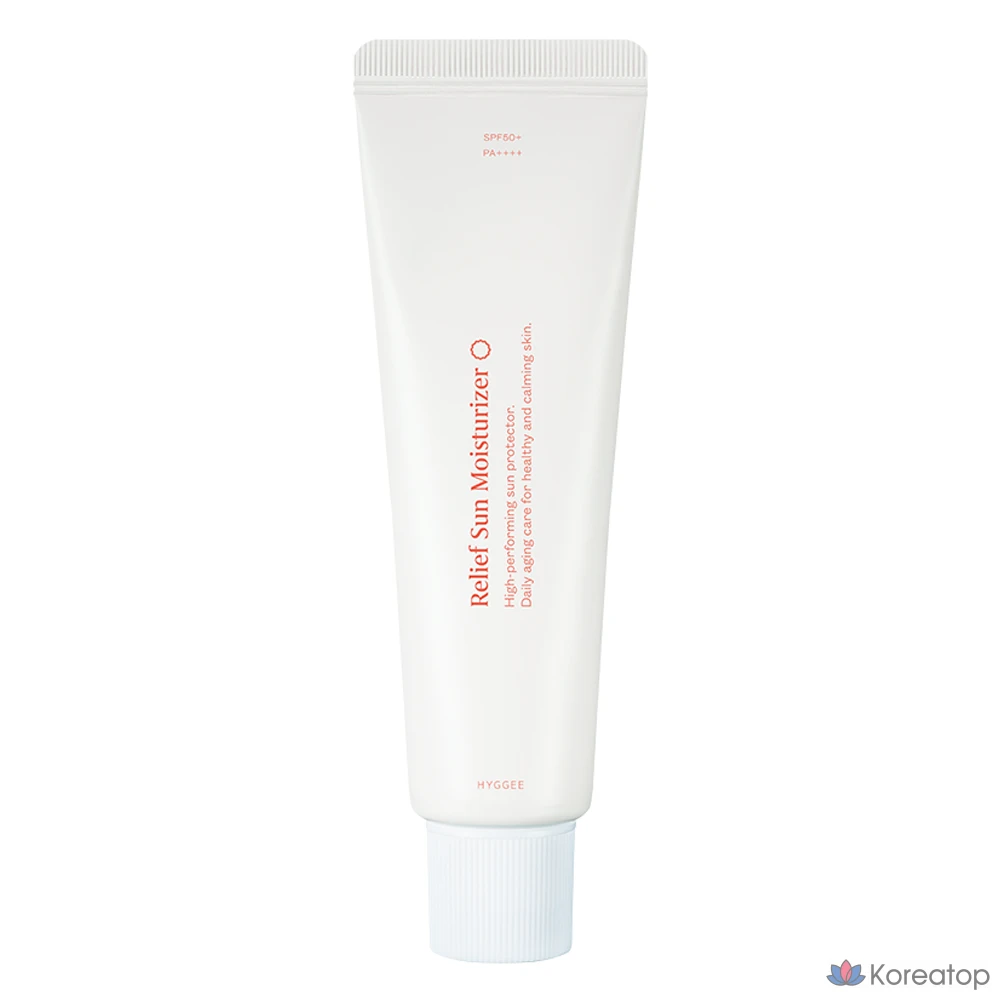 Солнцезащитный крем HYGGEE Relief Moisturizer Sun Cream SPF50+ PA++++, 50 мл, 1 шт.