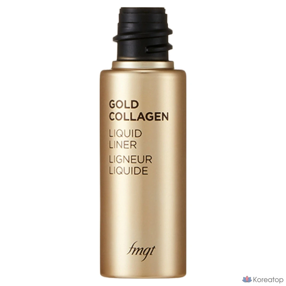 Подводка для глаз FMGT Gold Collagen Liquid Eyeliner, оттенок 01 Black, 5.5 г, 1 шт.