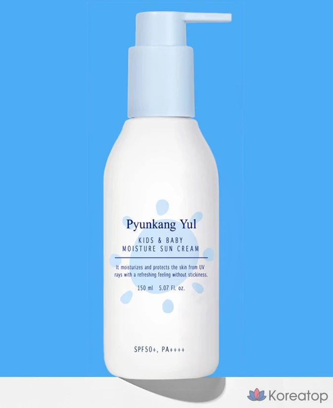 Солнцезащитный крем Pyunkang Yul Kids &amp; Baby Moisture Sun Cream SPF50+ PA++++, 150 мл, 1 шт.