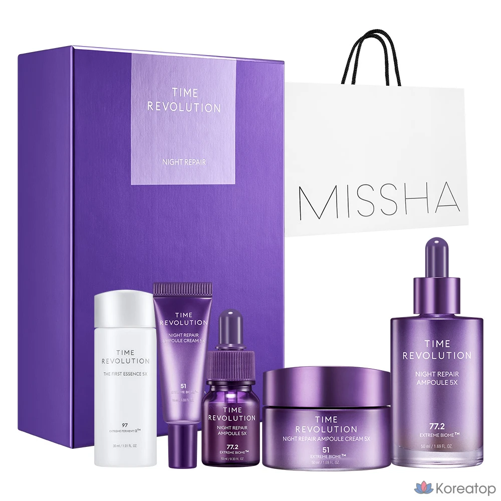 Набор для ухода Missha Time Revolution Night Repair 2-piece Set 5X, 1 шт.