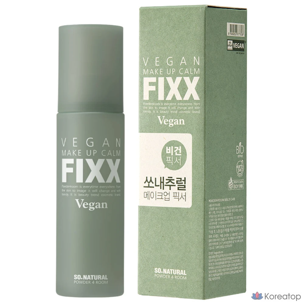 Фиксирующий спрей для макияжа So Natural Vegan Makeup Cam Fixer, 100 мл, 1 шт.