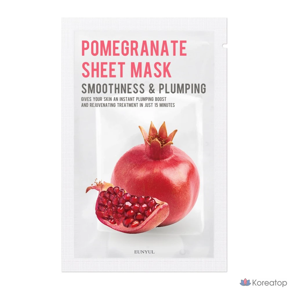 Тканевая маска для лица Eunyul Purity Pomegranate Mask, 20 шт.