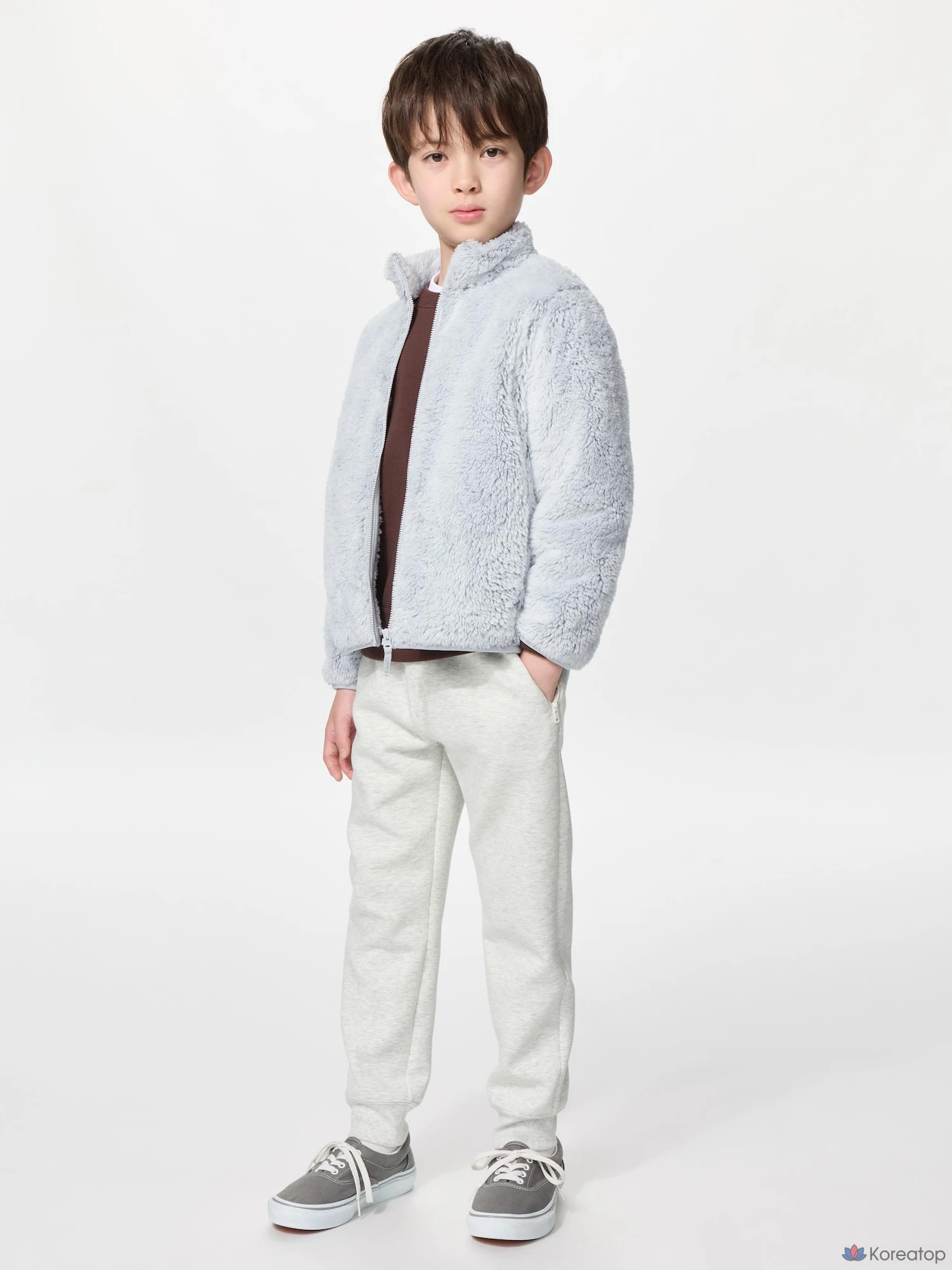 Куртка детская Uniqlo Fluffy Fleece Full-Zip Jacket