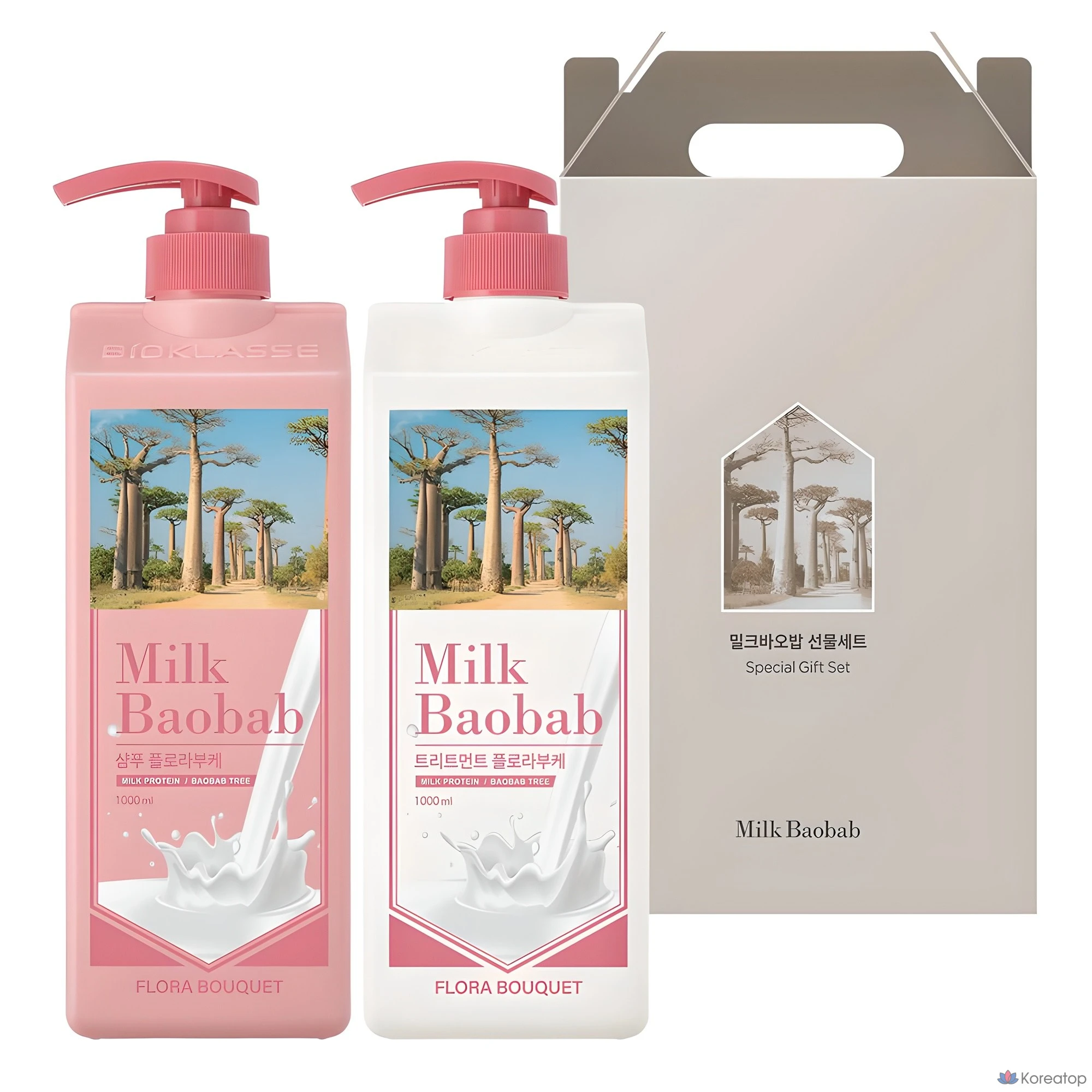 Набор для ухода Milk Baobab Flora Bouquet Hair 2-piece Set, 1 шт.