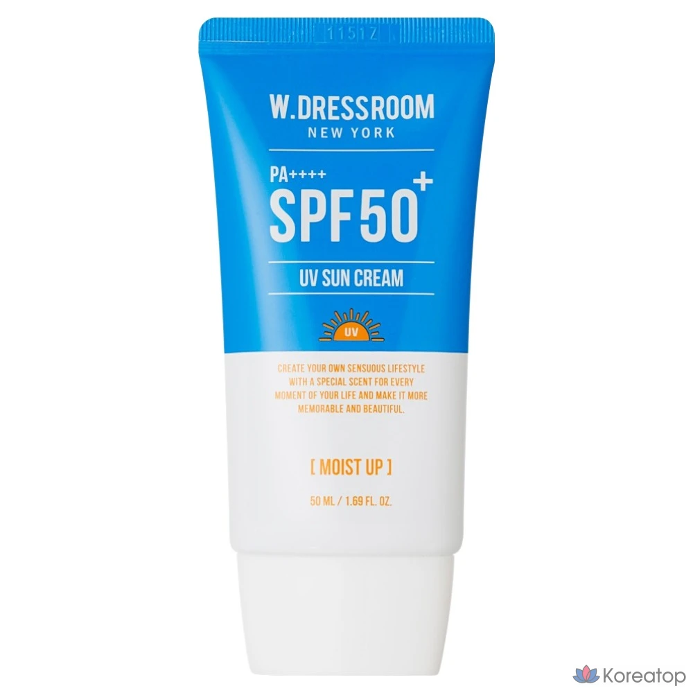 Солнцезащитный крем W.Dressroom Moisturizing Sun Cream SPF50+ PA++++, 50 мл, 1 шт.